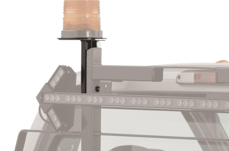 Utility Light Bracket; Universal; 6.5 In. Base, Drivers Side