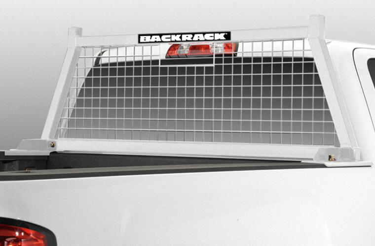 SAFETY White Finish Frame Rack Only Fits Chev/GMC/Ram/Ford/Toyota/Nissan/Mazda